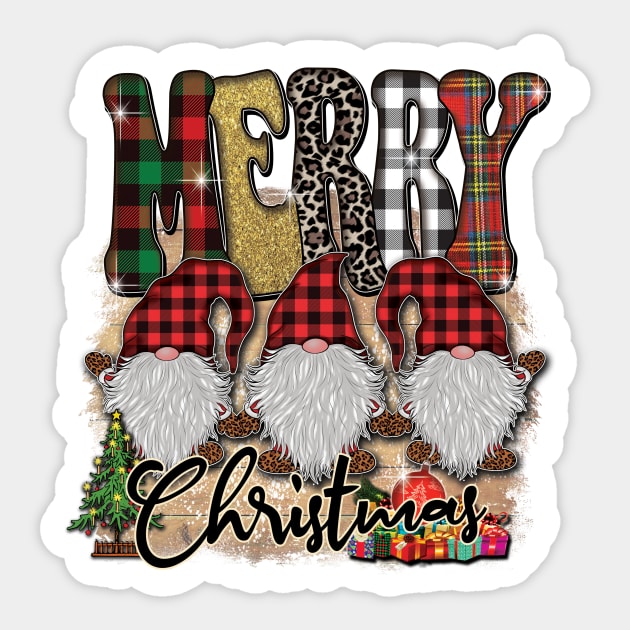 Gnome Merry Christmas Sticker by DigitalCreativeArt